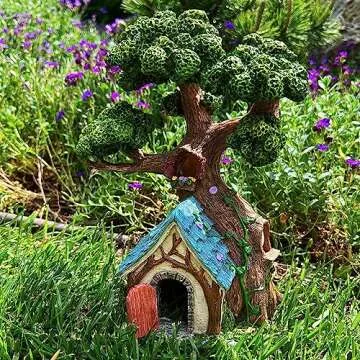 Mood Lab Fairy House 8.5 Inch Fairy Garden Decor