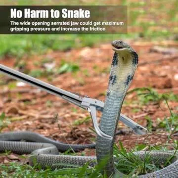 60" Professional Snake Tongs for Safe Reptile Handling