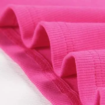 Artfish Women Casual Basic Sleeveless High Neck Rib-Knit Front Racerback Crop Tank Top Rose Red,XS