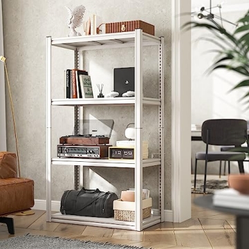 Raybee Garage Shelving Heavy Duty Load 1600LBS Garage Storage Shelves Adjustable Heavy Duty Shelving...