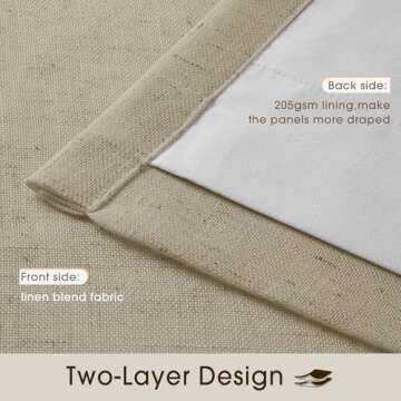 Shop CAPALOCA Linen Blackout Pinch Pleated Curtains