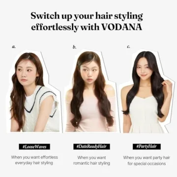VODANA GlamWave Ceramic Curling Iron for Stunning Curls