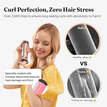 VODANA GlamWave Ceramic Curling Iron for Stunning Curls