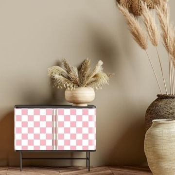 Drydiet Retro Checkerboard Peel and Stick Wallpaper