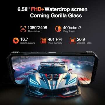 DOOGEE S Punk Rugged Smartphone - 10800mAh & 16GB RAM