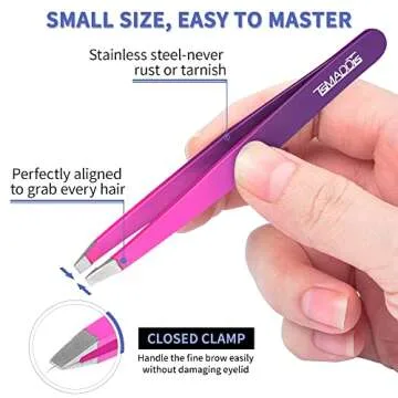 TsMADDTs 6PCS Eyebrow Tweezer Set for Flawless Beauty