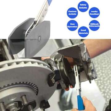 Brake Tools, Brake Caliper Tool, 4 in 1 Universal Disc Brake Caliper Compression Tool, Caliper Piston Compressor Tool with 2 Brake Caliper Hooks, Brake Caliper Press for Car Brake Repair Installation