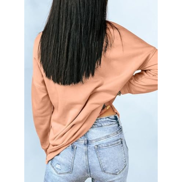 Dokotoo Women's Solid Color Long Sleeve Hoodie for Year-Round Comfort