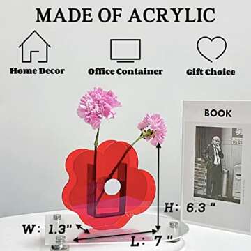 BLOFLO Flower Vase - Stylish Acrylic Décor for Every Occasion