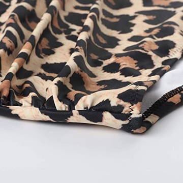 Stylish RUUHEE Criss Cross Floral High Waisted Bathing Suits