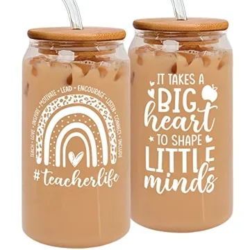 Teacher Appreciation Can Glass Gifts for Educators