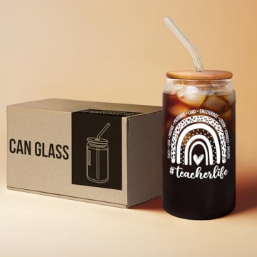 Teacher Appreciation Can Glass Gifts for Educators