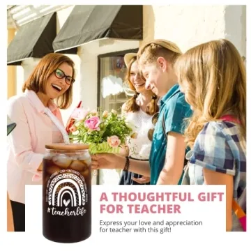 Teacher Appreciation Can Glass Gifts for Educators