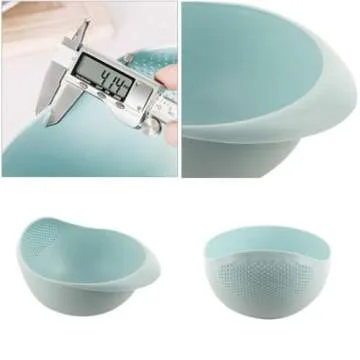 Per-Home Japanese Style Rice Washer & Quinoa Strainer & Eco-Friendly BPA-Free Container with Fine Mesh Colanders Sieve Bowl & Japan Kitchen Good for Cleaning Veggie, Fruit and Pasta