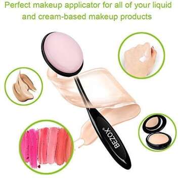 BEZOX Silicone Makeup Brush Set for Flawless Application
