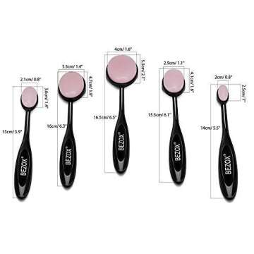 BEZOX Silicone Makeup Brush Set for Flawless Application