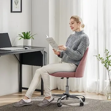 Cute Armless Office Chair - Sweetcrispy Design