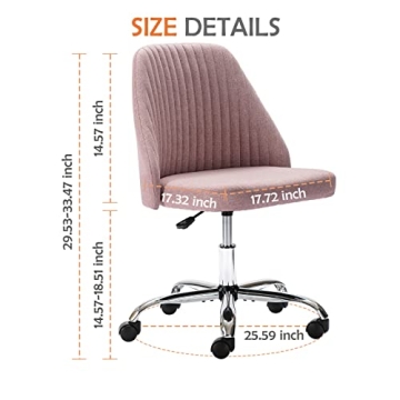 Cute Armless Office Chair - Sweetcrispy Design