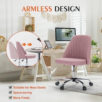 Cute Armless Office Chair - Sweetcrispy Design
