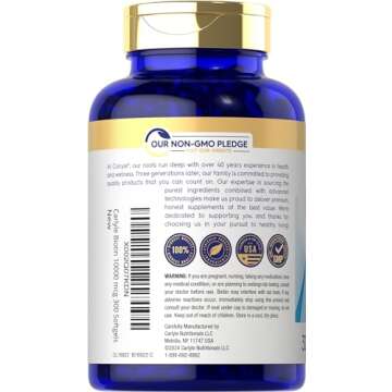 Carlyle Biotin 10,000mcg | Max Strength 300 Softgels