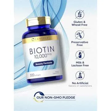 Carlyle Biotin 10,000mcg | Max Strength 300 Softgels