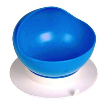 Maddak SP Ableware Scooper Bowl with Suction Cup Base, Blue