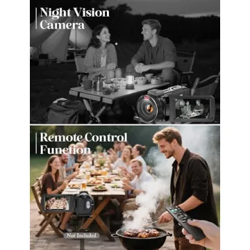 ZYDIIE 4K Video Camera with Night Vision and 32GB Card