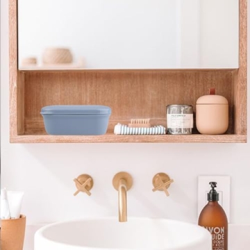 3 Pack Travel Soap Container, Portable Bar Soap Holder Leakproof Soap Box Soap Dish with Cover, Plastic Soap Case for Camping Outdoor Bathroom Shower Gym Hiking Travel(Pink Green Gray)