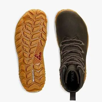 Vivobarefoot Tracker Forest ESC, Womens Leather And Wool Hiking Trainers With Barefoot Sole
