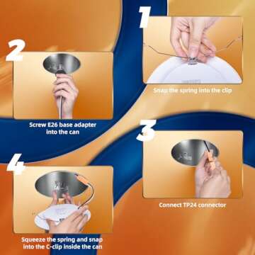 FREELICHT 12 Pack LED Recessed Lighting with Night Light