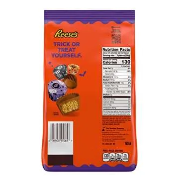 REESE'S Miniatures Milk Chocolate Peanut Butter Cups, Halloween Candy Bulk Bag, 31 oz