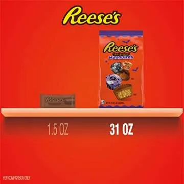 REESE'S Miniatures Milk Chocolate Peanut Butter Cups 31 oz