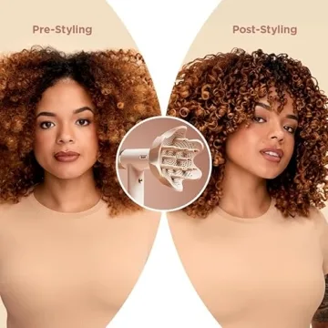 Shark Hair Dryer SpeedStyle RapidGloss Finisher and High-Velocity Dryer, Ionic Hair Blow Dryer with IQ Speed Styling and Drying Suite, No Heat Damage, Best for Curly and Coily Hair, Silk, HD332