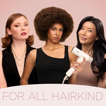 Shark Hair Dryer SpeedStyle RapidGloss Finisher and High-Velocity Dryer, Ionic Hair Blow Dryer with IQ Speed Styling and Drying Suite, No Heat Damage, Best for Curly and Coily Hair, Silk, HD332