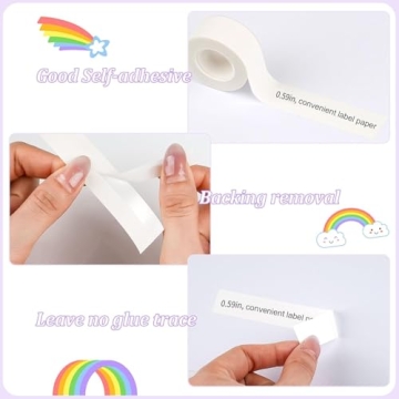 Continuous Waterproof Label Tape, 2 Rolls for All Uses