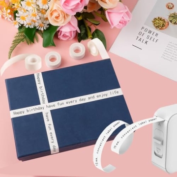 Continuous Waterproof Label Tape, 2 Rolls for All Uses