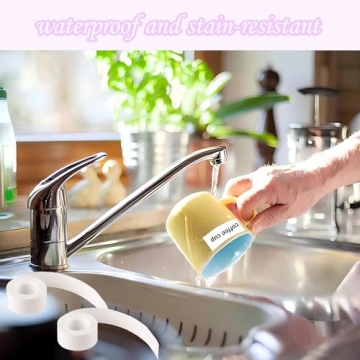 Continuous Waterproof Label Tape, 2 Rolls for All Uses