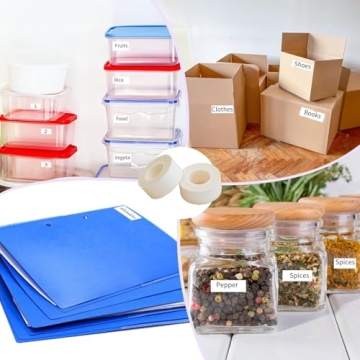 Continuous Waterproof Label Tape, 2 Rolls for All Uses