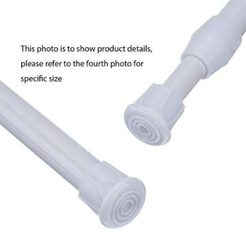 Hotop Tension Curtain Rods – Durable & Adjustable for Any Home