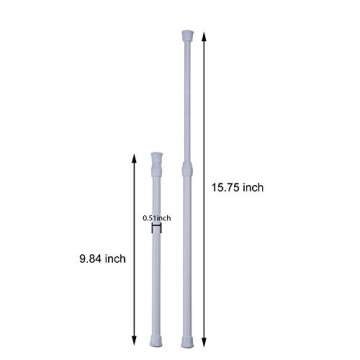 Hotop Tension Curtain Rods – Durable & Adjustable for Any Home