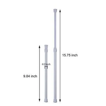 Hotop Tension Curtain Rods – Durable & Adjustable for Any Home