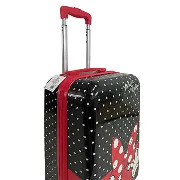 Fast Forward Minnie Mouse Luggage Hard Side Tween Spinner Rolling Suitcase for Kids Carry-On Travel Trolley - 21 Inch