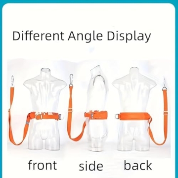 HUAWELL Climbing Safety Belt with Adjustable Lanyard