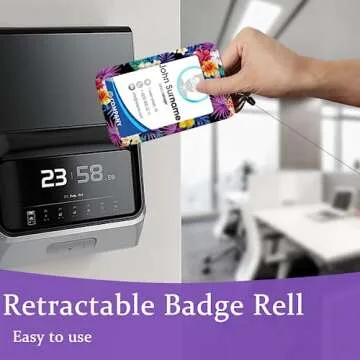 Stylish Tropical Flower Lanyards for ID Badges