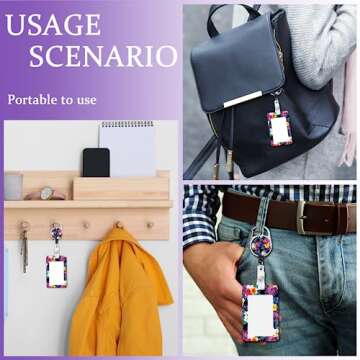 Stylish Tropical Flower Lanyards for ID Badges