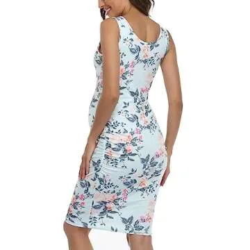 BBHoping Women's Stylish Maternity Sleeveless Dress