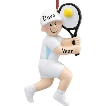 Tennis Christmas Ornaments for Boys | Personalized Gifts