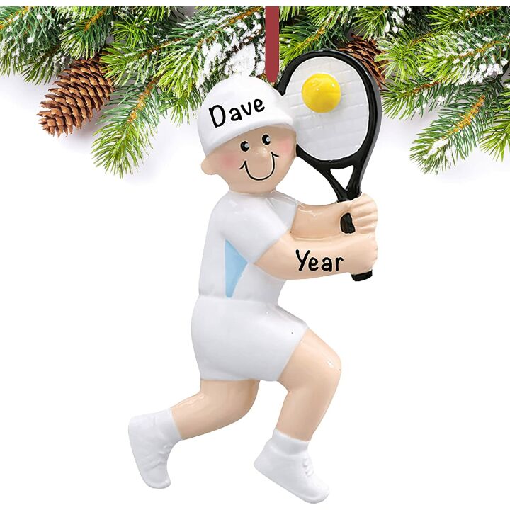 Tennis Christmas Ornaments for Boys | Personalized Gifts
