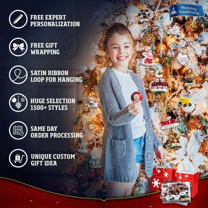 Tennis Christmas Ornaments for Boys | Personalized Gifts