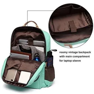 Durable CAMTOP Vintage Canvas Backpack for All Ages